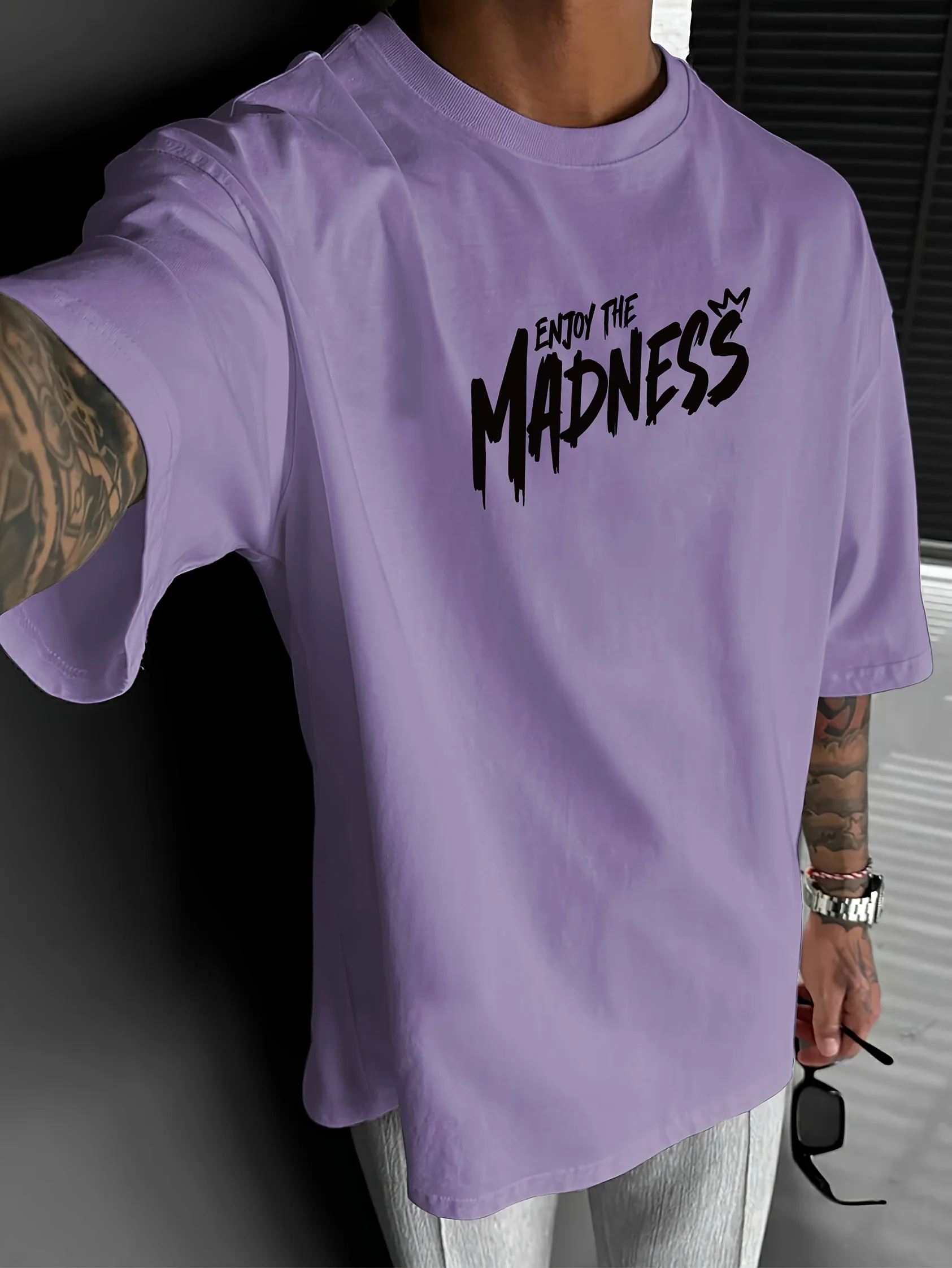 Neues Design für Herren aus Europa und Amerika: Sommerliches T-Shirt mit Cartoon-Print, Mikroelastisch, Atmungsaktiv, Rundhals, für Outdoor und Streetwear – Detail 9