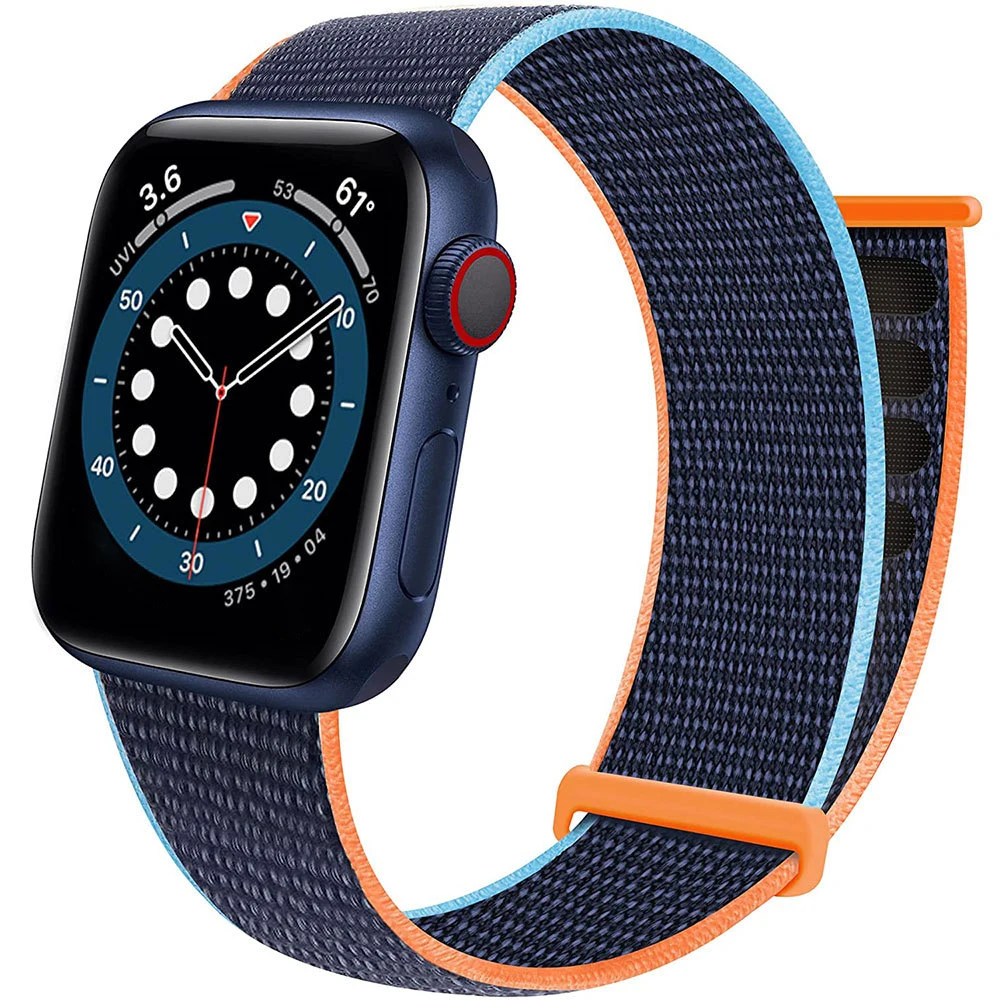 Nylon Loop Strap For Apple Watch Series 12 11 10 9 8 7 6 5 4 SE Bracelet for iWatch 40mm 44 41 45 38 42 46 Ultra 2 49mm Band