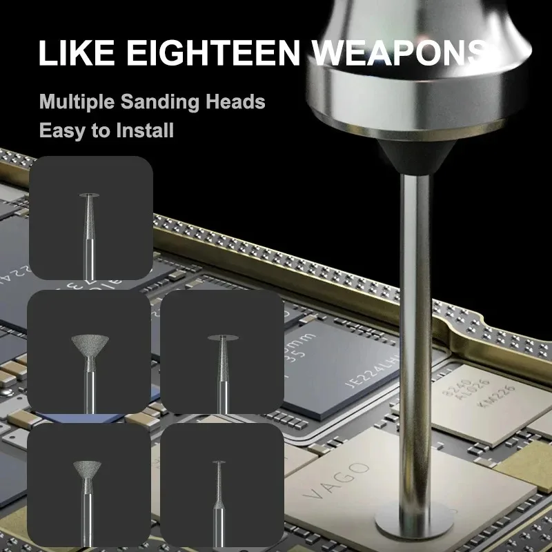 Imagem -05 - Mecânico Inteligente Caneta de Polimento Elétrico Microchip Grinder ic Component Cleaner Motherboard Grinding Ferramenta de Corte Gdr1 Gdr2 Irx6