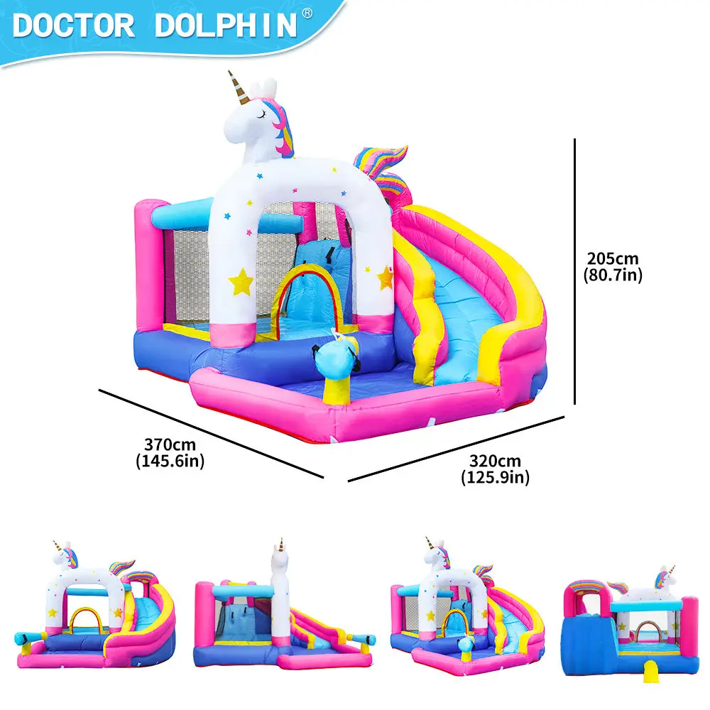 Factory Customized Unicorn Swimming Pool Inflatable Trampoline Bounce House Inflatable Castle Inflatable Jumping Castle