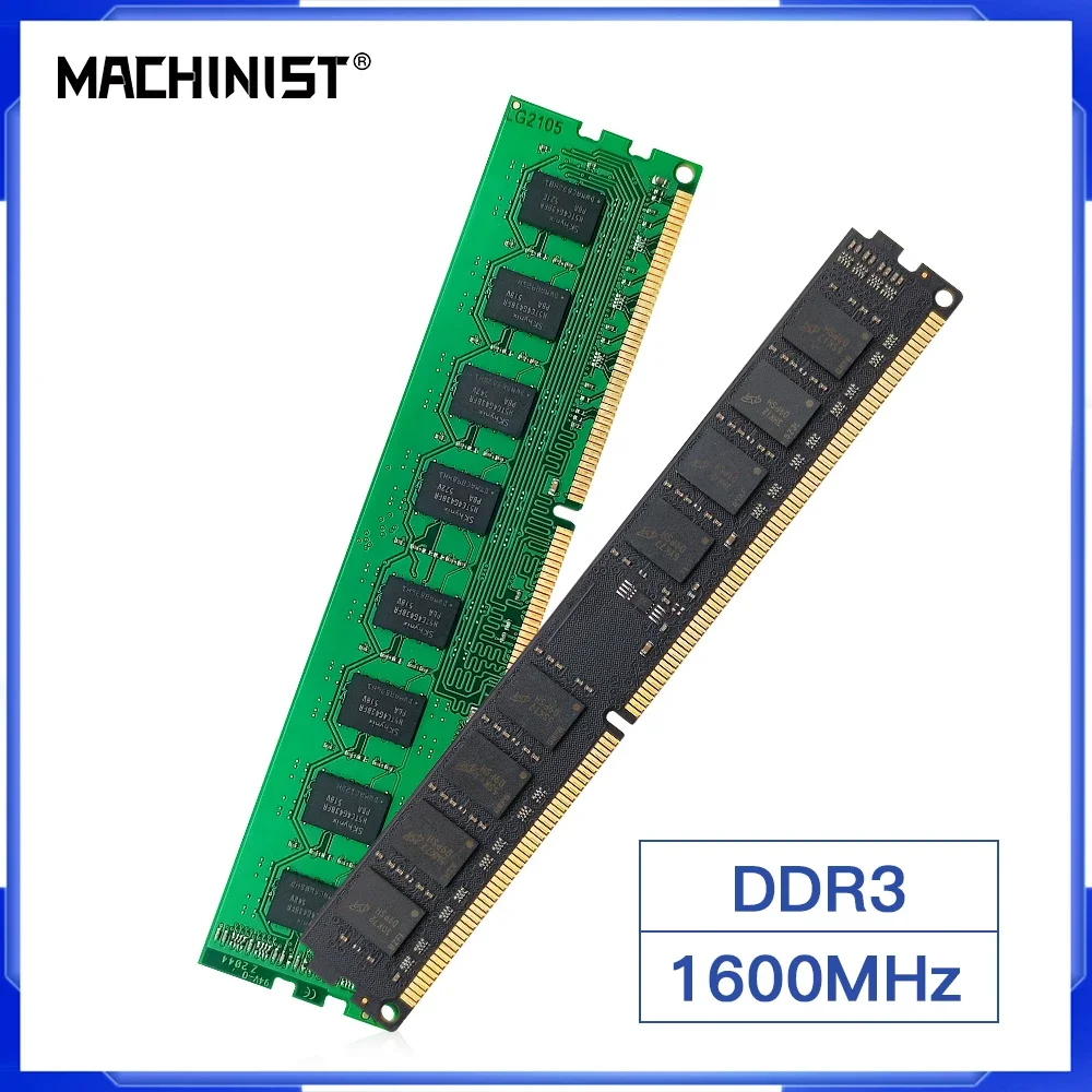 

MACHINIST DDR3 8 ГБ 4 ГБ 16 ГБ 1600 МГц оперативная память для настольного компьютера 240pin 1,5 в DIMM Intel Ram AMD