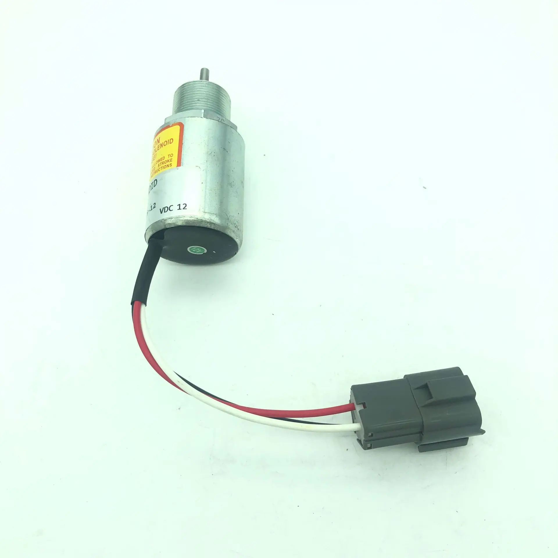 12V Fuel Shut Off Solenoid 30A871004 A036-3175 SA-3725-12 Compatible with SDMO Genset Compatible with For Volvo Excavator EC15