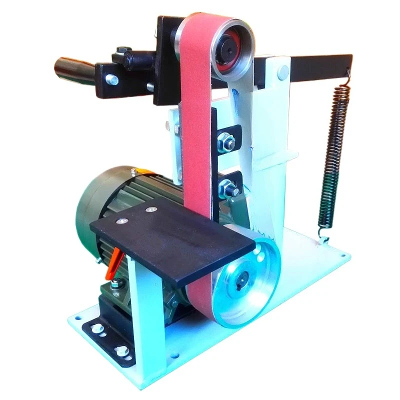 

Vertical belt sander deburring and rust removal desktop sander, grinding electric cutting and opening machine