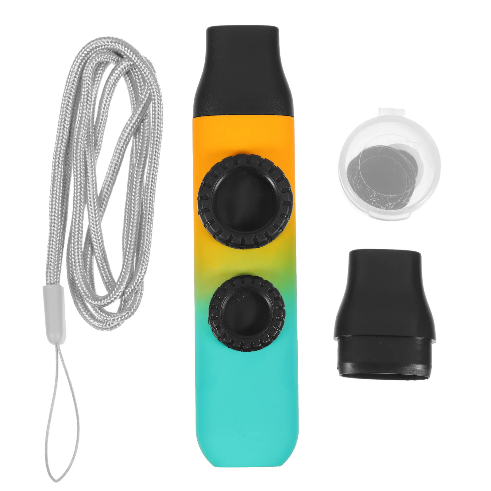 1 Juego de Kazoo de Color Degradado, Instrumento de Boca Portátil con Tono Ajustable para Niños y Adultos, Compañero de Guitarra y Ukelele, Instrumento Musical Confiable