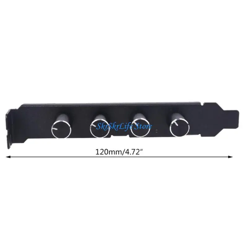 E65E 12V Easy Install 1 To 3 8 Way Case Cooling Fan Hub 4Pin 3Pin Speed Controller Practical Regulator Splitter Computer