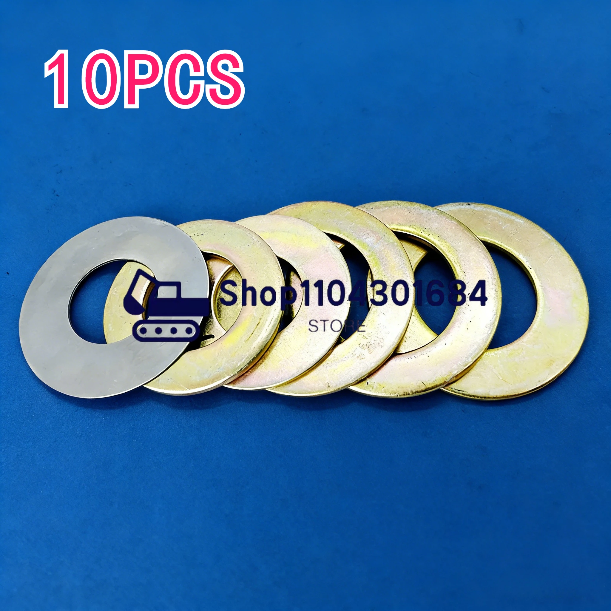 

Ковш вала экскаватора Ковш Штифт Ковш Увеличенный круглый металлический износостойкий вал Шайба Тонкий стальной лист Железная прокладка 10 шт.