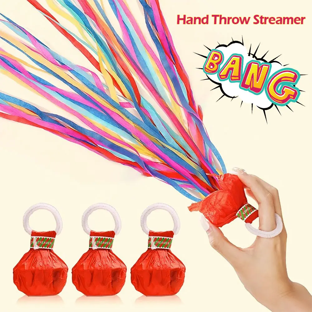 Hand Throw Streamer Confetti Balloon Confetti Paper Cracker for Wedding Birthday Party Kids Celebration Event Party Decor