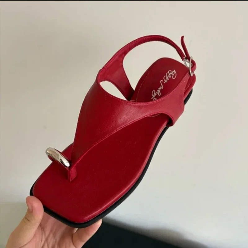 

Flats Women's Sandals Clip Toe Casual Shoes Slingback Designer Slippers 2025 Fashion Slides New Flip Flops Mujer De Sandalias