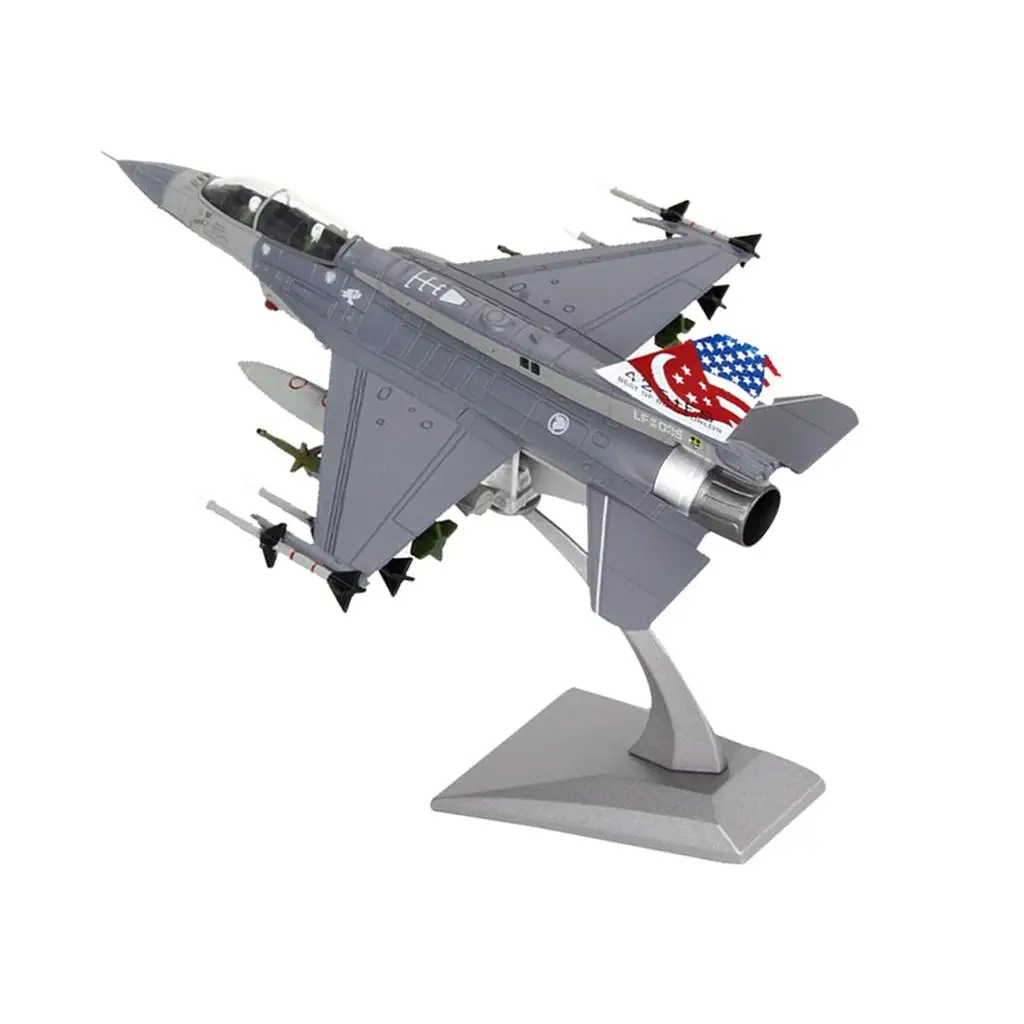 F-16D Fighting Falcon Airplane Diecast Model 1:72 Ornament Gift