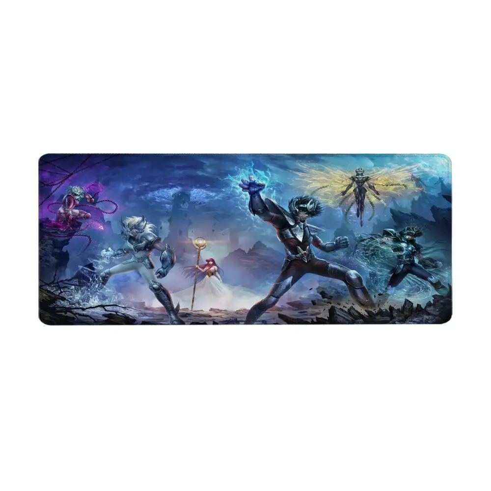 Anime Xxl Mouse Pad Long Pad for Computer Mouse S-Saint S-Seiya Mousepad Gaming Mat Offices Accessories Office Rug Desk Gadgets