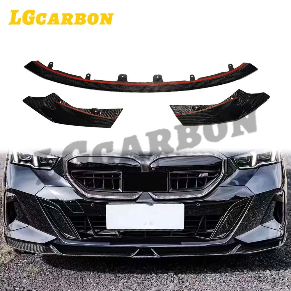 

Передний бампер LGcarbon, передний сплиттер, глянцевая черная губа переднего бампера для BMW 5-SERIES G60