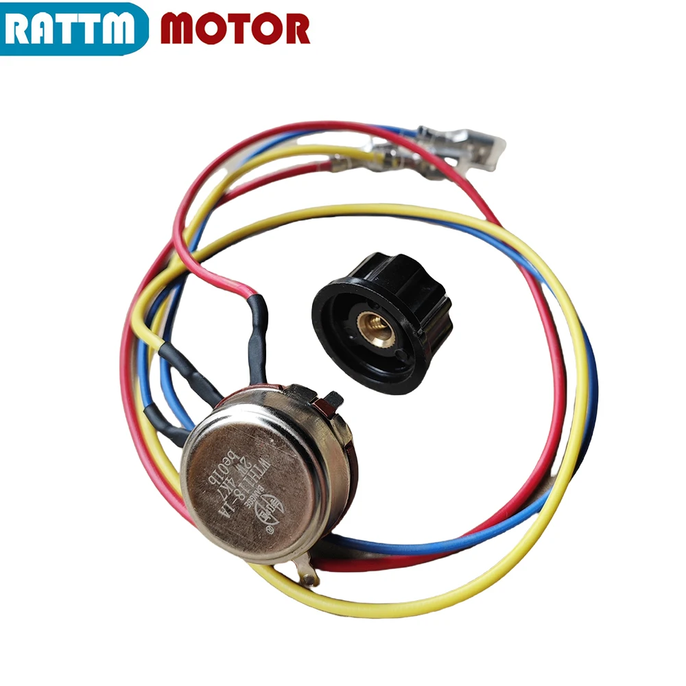 Mini Lathe Accessories Motor Speed Knob Adjustment Switching With Wire Connector