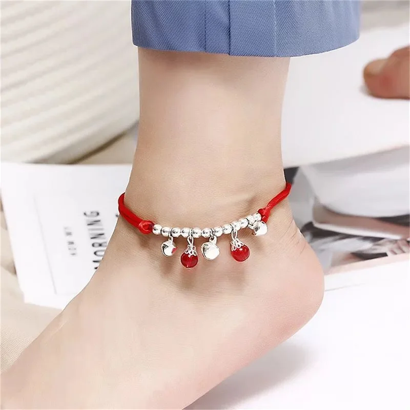 Bohemia Tower Pendant Ankle For Women Red Black Rope Bracelets On Leg Choker Ankles Sandal China Jewelry Gift