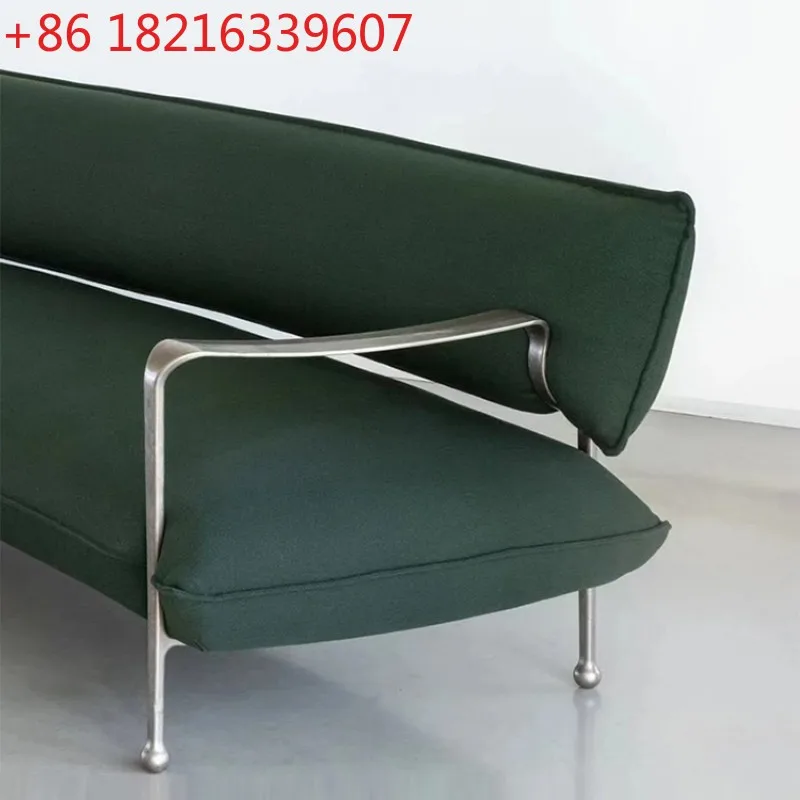 

Легкий роскошный диван, офис продаж, вестибюль отеля, изогнутый диван Riace из нержавеющей стали металла