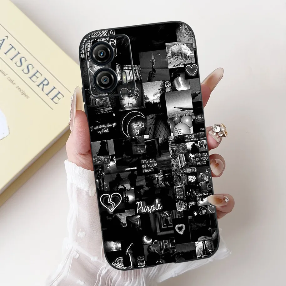 Shockproof Case For Motorola Moto G53 G73 5G Cover Cute Cactus Rabbit Cartoon Soft Silicone Matte Funda For MotoG53 MotoG73 Capa