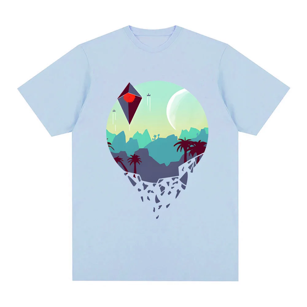 Action-adventure survival game Printing Shirt No Man's Sky Logo T-SHIRT 100%Cotton Comfortable Round Neck High Quality Tee