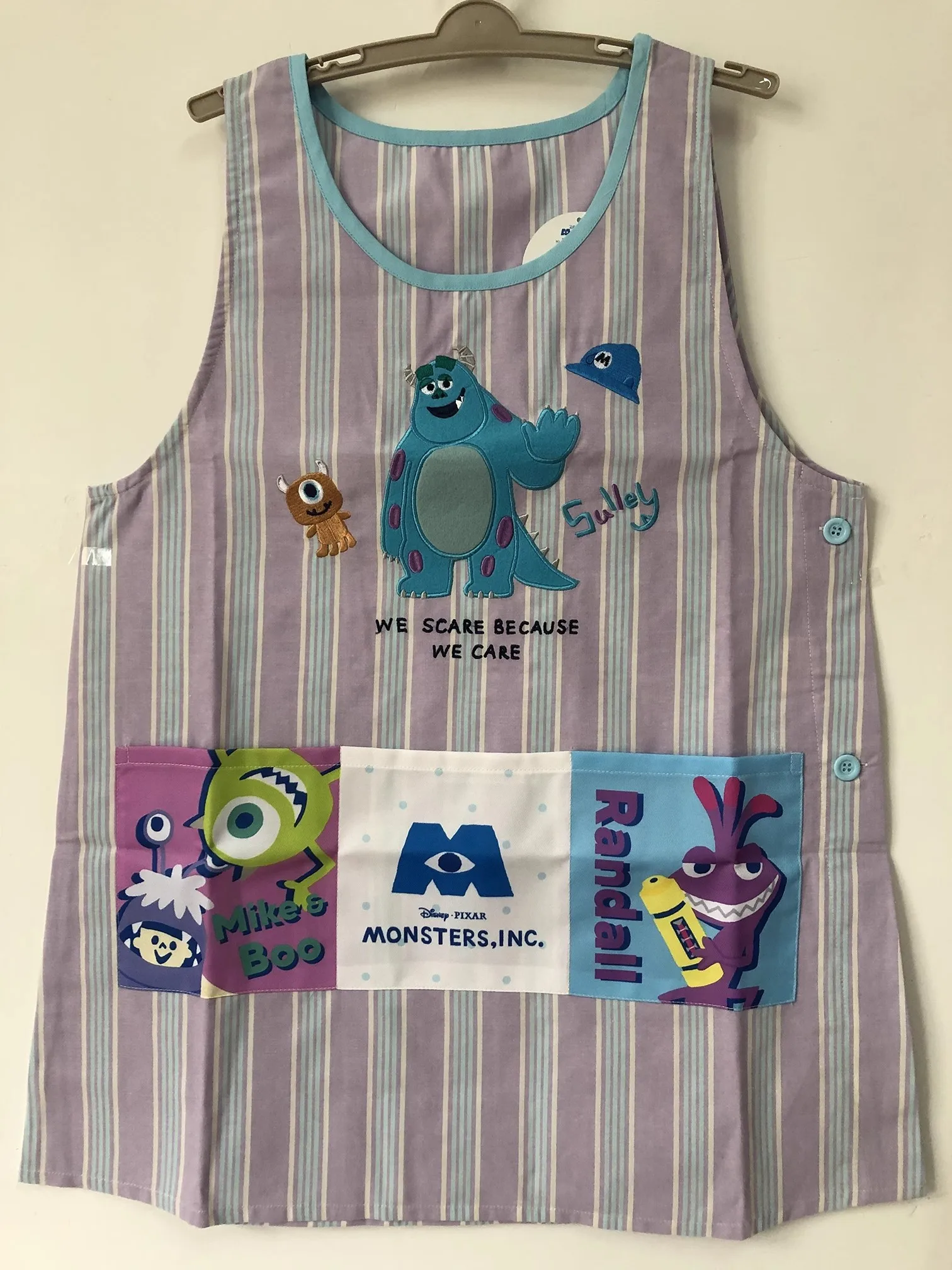 

Disney Monsters Sulley Mike, полиэстер, хлопок, фартук для взрослых, женский домашний кухонный фартук Avental De Cozinha Delantal Cocina, большой размер