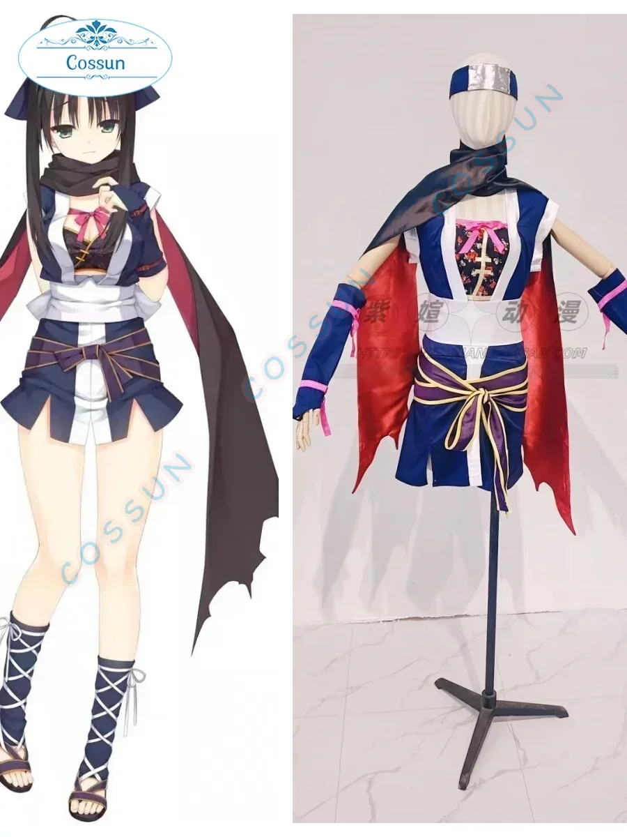 [Customzied] Senren*Banka COS Hitachi Mako Cosplay Costume Halloween Japanese Game Suit Lovely Women Kimono