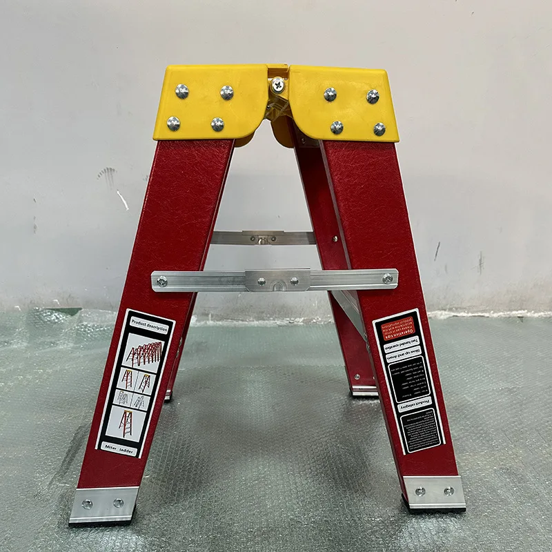 Folding Ladder Electric Heavy Duty FRP Step Fiberglass Folding Ladders