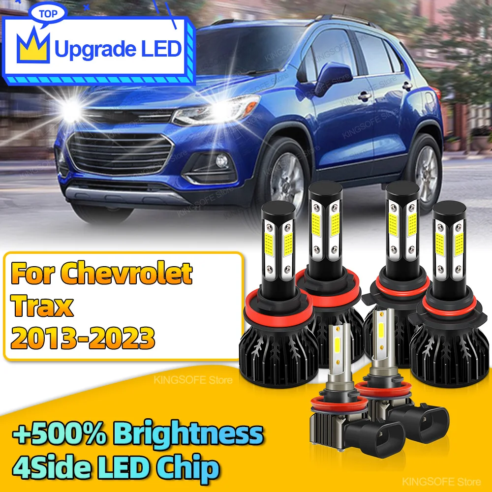 

2/4/6Pcs High Power HB3 Led Headlight Canbus Car Bulb 6000K H11 Fog Light Lamp For Chevrolet Trax 2013 2014 2015 2016 2017-2023