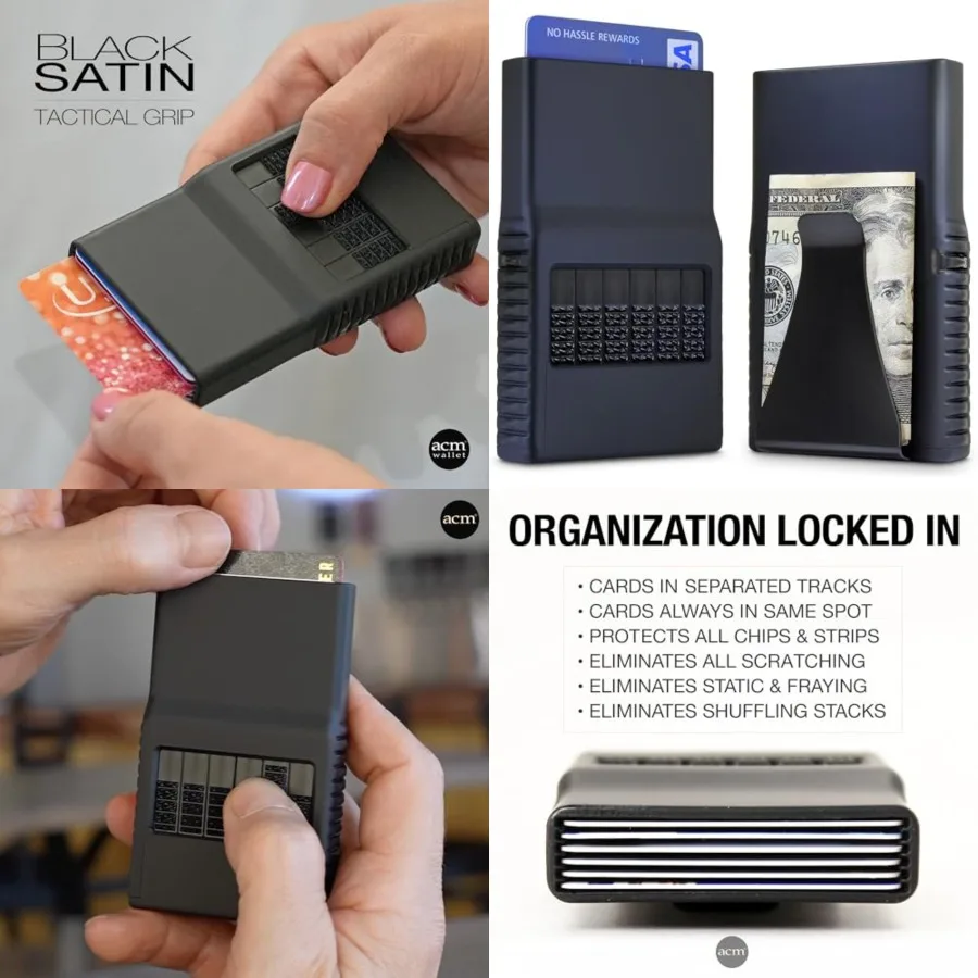 

ACM 0 Featherweight Wallet - Exact Card Select and Storage - Patented Scratch and Damage Free Card Protection