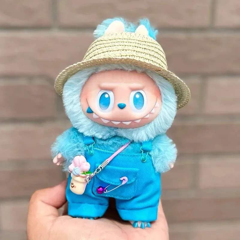 ラブブドール服 ビッグインエナジー ドレスアップ服 交換用サマーオーバーオール 麦わら帽子とベルトセット ロパラブブ用