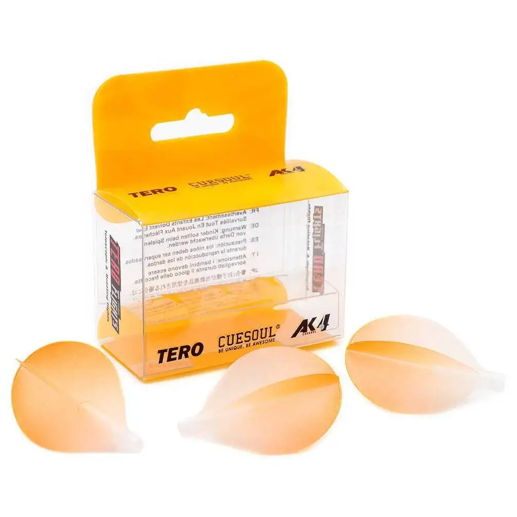 

CUESOUL TERO AK4 Dart Pin Flights Shaft 2 In 1 Dart Flight Graduated Color-Teardrop Shape