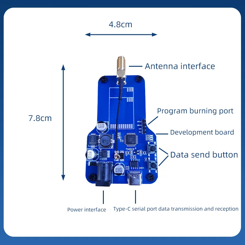 LoRa Development Board GD32F310 SX1262 Chip Ondersteuning 100 mW 2 W RF Module Selectie CAD Detectie Functie voor IoT Prototyping