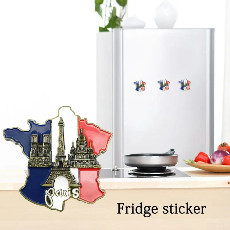 Paris France Ei-ffel Tower Triumphal Arch European Refrigerator Magnetic Fridge Magnets World Tourist Souvenir Collection Gifts