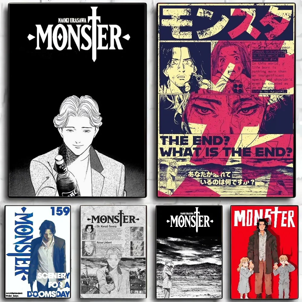 Monster Comics Anime Johan Liebert Poster Wall Art Home Decor Room Decor Digital Painting Living Room Restaurant Kitchen Art