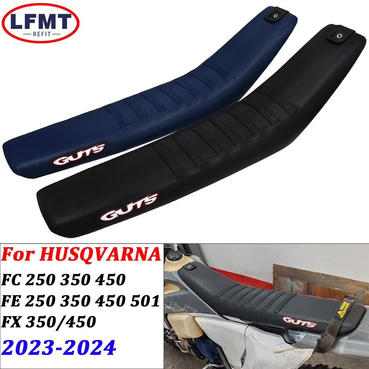 

For HUSQVARNA FC ROCKSTAR EDITION FE FX FS 250 350 450 Dirt Bike 2024 Modified Lowering Seat Cushion Seat Pack Reduces By 2.5cm
