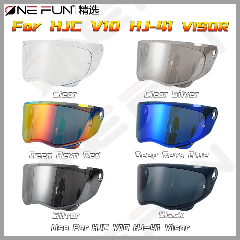 

Визор для шлема V10, для мотоциклетных шлемов HJC V10 HJ-41, с защитой от ультрафиолета, устойчивый к царапинам, быстрая установка.