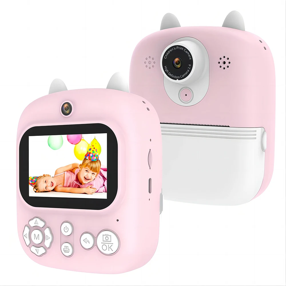 

kids camera toys instant photography camera 2.4 inch IPS screen instant photography camera