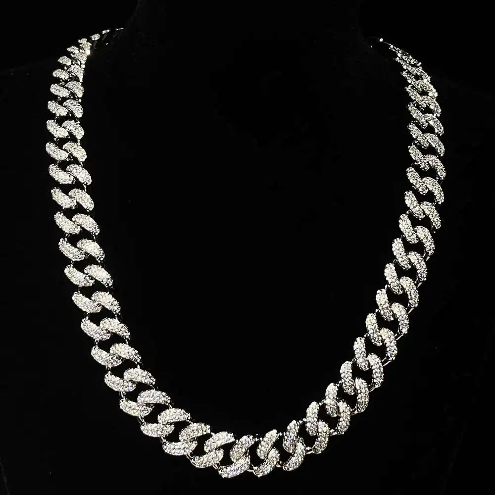 Hip Hop Jewelry Necklace Factory Price Men 2023 America Gift Chain Party Figure Necklacesmiami Cuban Link Chain Real Gold