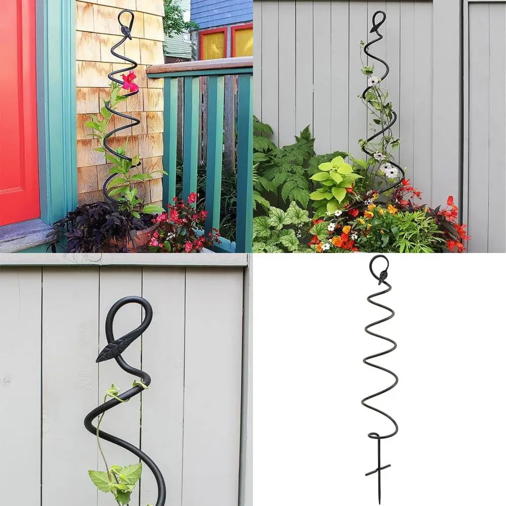 

Набор из 3 черных спиральных решеток Achla высотой 45 дюймов, кованое железо для вьющихся растений, подходит для использования в помещении и на открытом воздухе.
