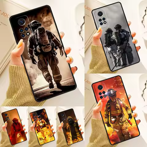 Firefighter Fire Fireman Case For Samsung Galaxy S24 Plus S23 S20 S21FE Lite S22 Ultra Note 20 S8 S9 S10 Phone Coque