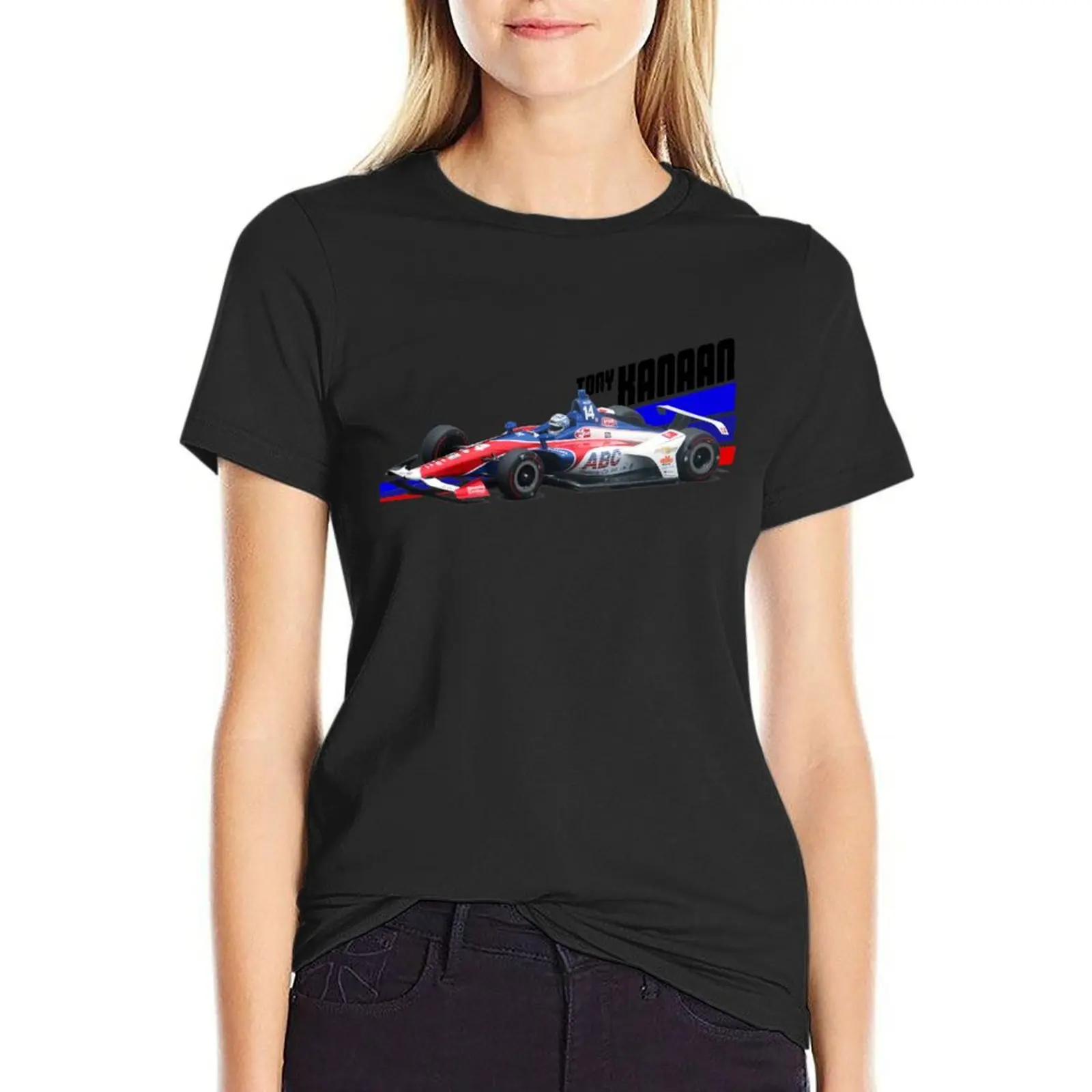 Tony Kanaan 2018 (light colors) T-Shirt Female clothing anime customizeds Women's t-shirt