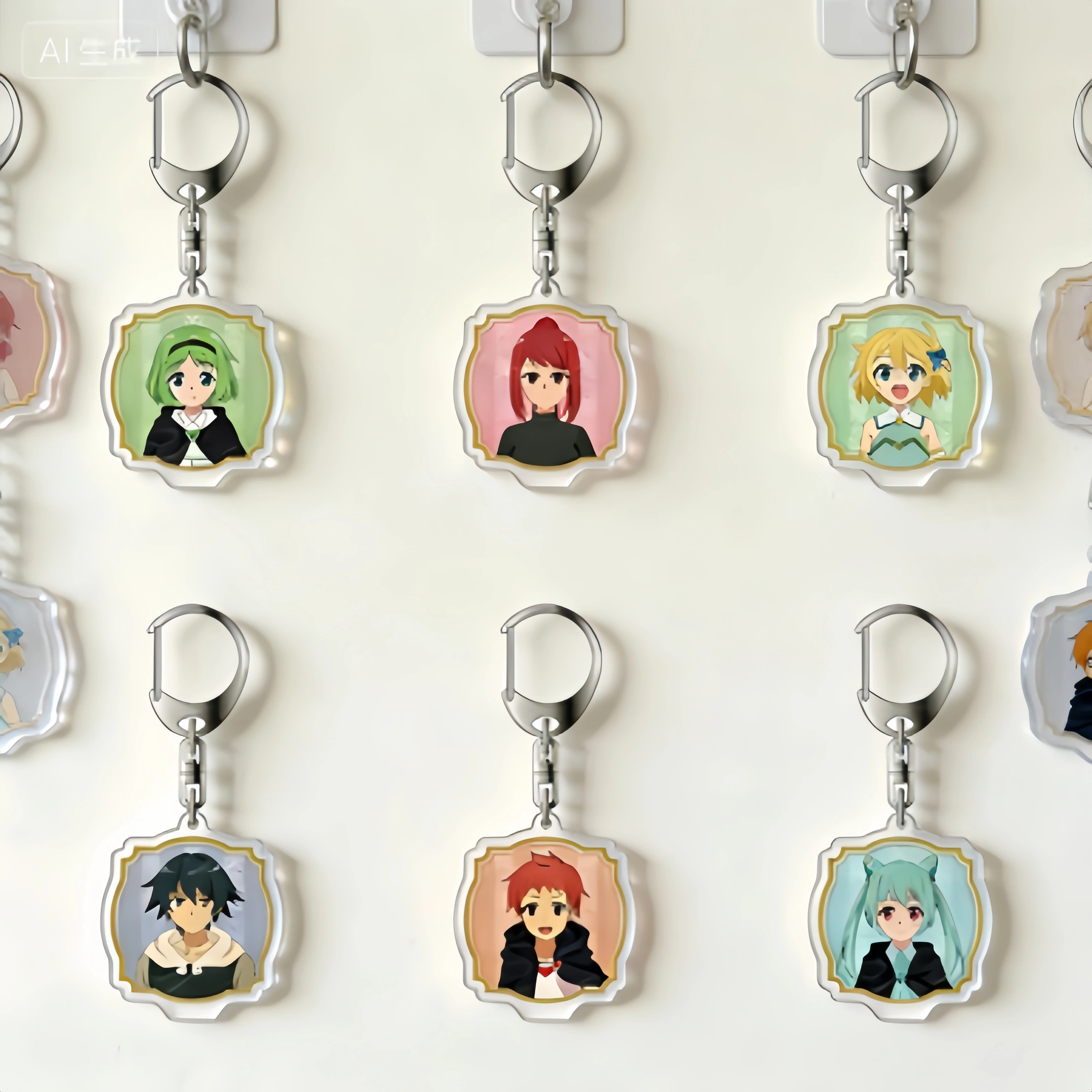 Wholesale Anime Hero Without A Class: Who Even Needs Skills Acrylic Pendant Keychains Cosplay  Gifts 6cm bag car charm Souvenir