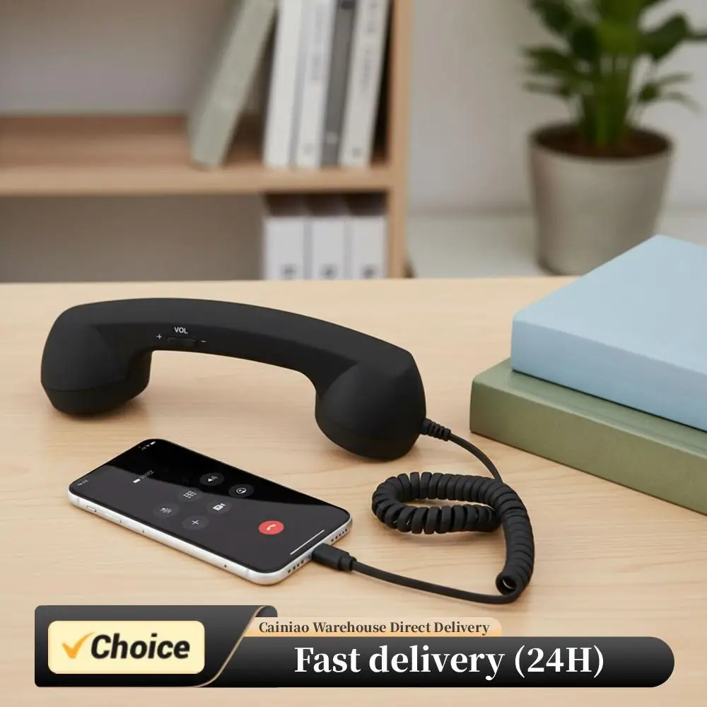 Retro Phone Handset, 2026 New Retro Phone Handset for iPhone&Android, Type-C/Wireless Bluetooth Old Fashioned Telephone Receiver