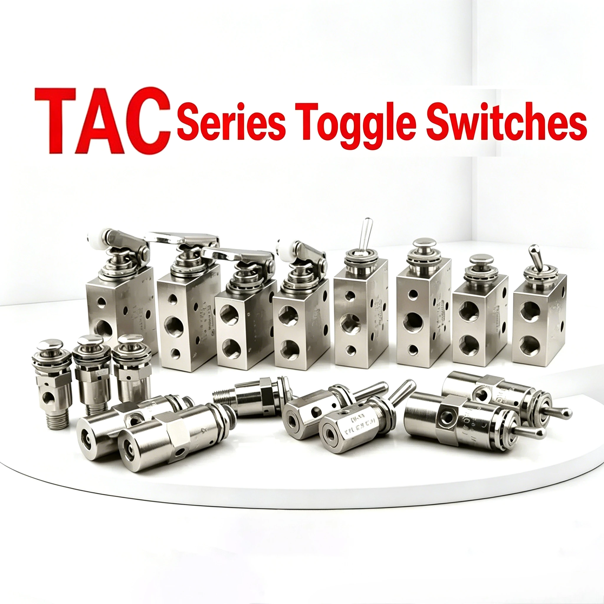Toggle Switch   Air Pneumatic Mechanical Valve Toggle Button Switch TAC2-41V 31V 41P 31P 41PP TAC-4V 4P 3P 3V TV-3S