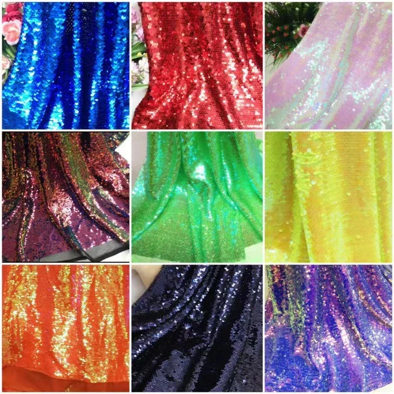 

Fantasy Sequin Fabric Dress Lace Elastic Multi Color Selection Wholesale Cloth Apparel for Sewing Diy Material
