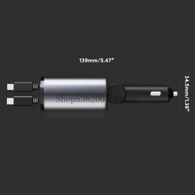 빠른 충전 자동차 충전기 2 USB C 휴대폰 다양한 자동차 모델 40JB