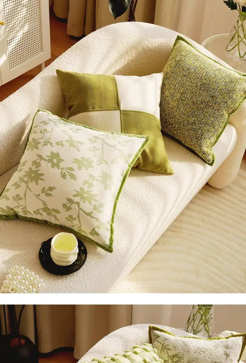 Vielseitige Pflanzenblatt-Boho-Kissenbezüge aus Chenille, weiche, luxuriöse, dekorative Kissenhüllen für Sofa, Bett, Wohnzimmer, Heimdekoration – Detail 12