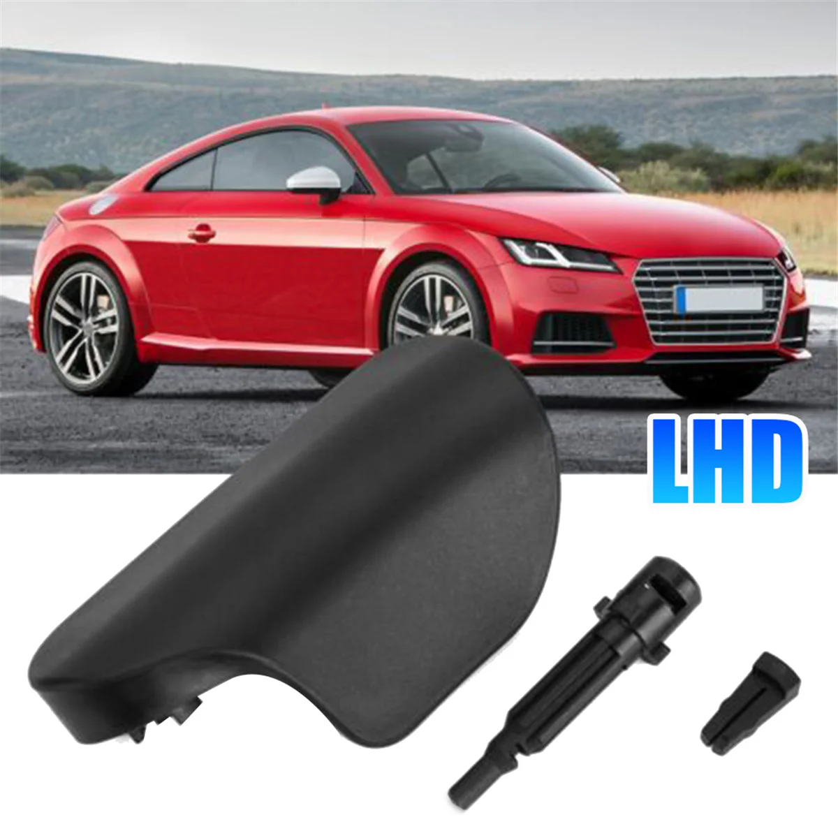 LHD for Audi TT MK2 2007-2014 TTS TTRS Engine Hood Bonnet Release Handle Cover 8J1823533C