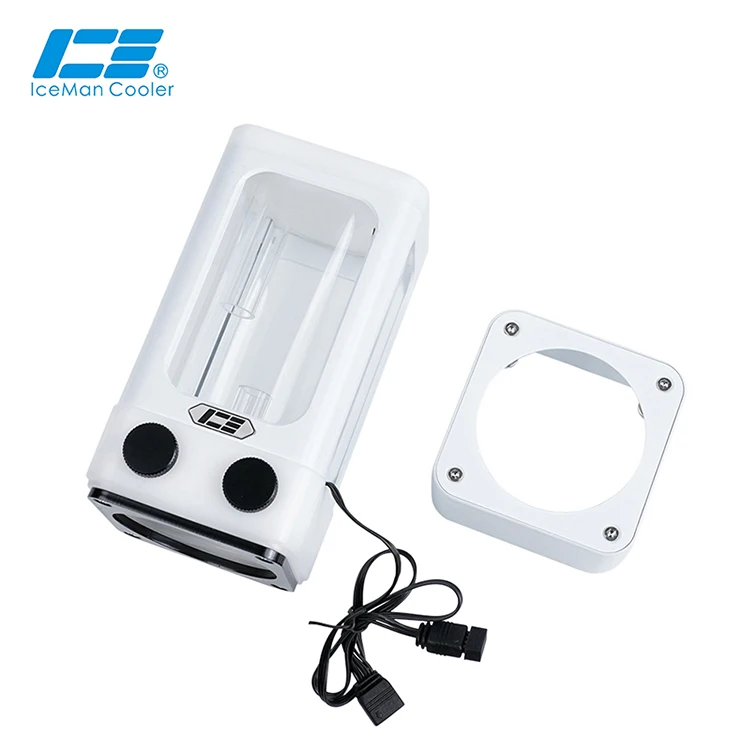 Zbiornik IceManCooler DX5 120 do niestandardowego chłodzenie cieczą zbiornika wody Combo D5, 5V 3-pinowe sterowanie płytą główną, czarny, biały — zdjęcie 5