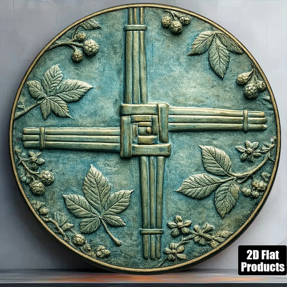 CIFBUY Vintage Celtic Cross Knot Aluminum Wall Art Waterproof Wear Resistant Sign Home Living Room Bar Cafe Decor Gift