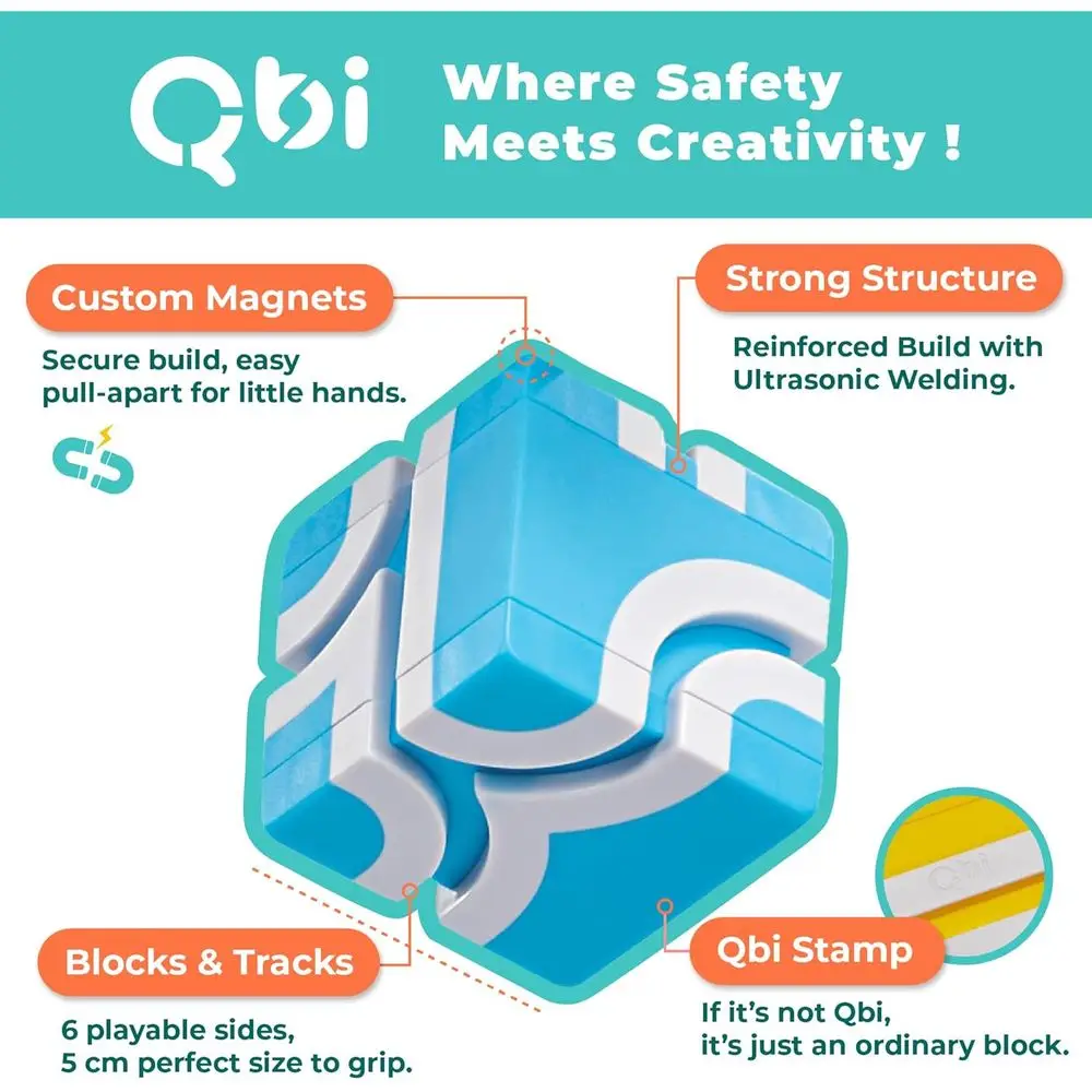 유아용 STEM 자석 블록 (2-4세): 트럭과 과일이 포함된 몬테소리 영감 세트 (32개)
