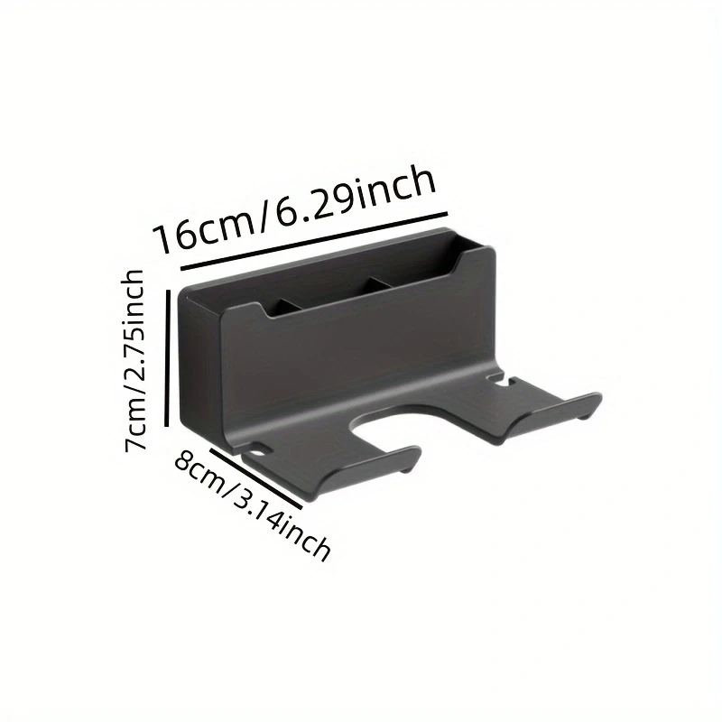 Hair Dryer Holder Wall Dryer Cradle Straightener Stand Hairdryer Organizer Box Toilet Blower Holder Shelf Bathroom Accessories