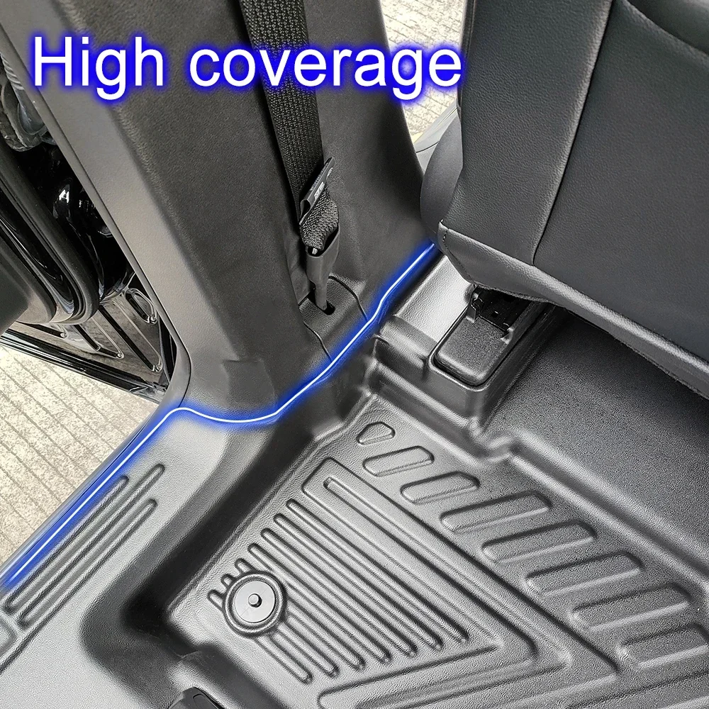 4pcs Car Carpet Mat Car Accessories 3D 5D TPE Car Floor Mats for FORD Explorer 2016-2025 6 Seat 7 Seat Conversion Tpe