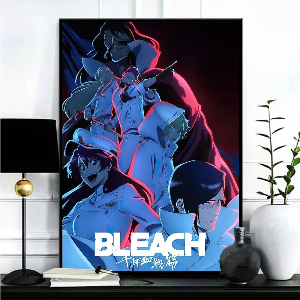 Bleach Thousand-Year Blood War Poster Gallery Prints Self Adhesive  Home Decor Decoration Wall Decals Living Room Sticker